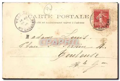 Vincennes (Seine) — O Forte (Dorfon) — Hachette et Cie, edição — Ed. L, foto — Verso