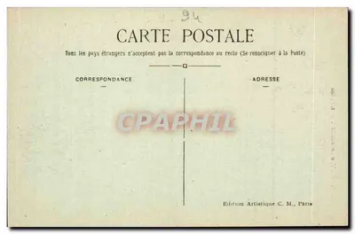VITRY-sur-SEINE — De Kerk — Antieke ansichtkaart n°1 — Achterkant