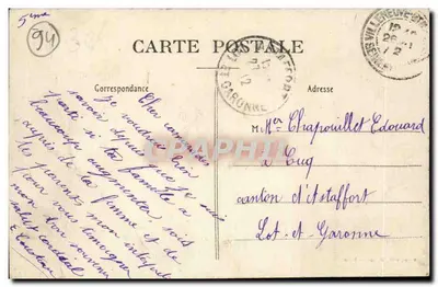 Villeneuve-Saint-Georges — Cheia do rio Sena, final de Janeiro de 1910 — Bural, edição 40, rua de Paris — Verso
