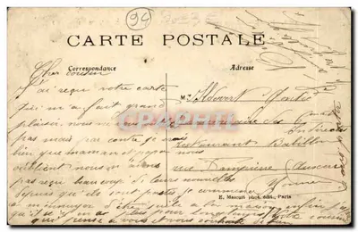 Ivry — Praça da Prefeitura — O Kiosque de Música — E.M. n°663 — Verso