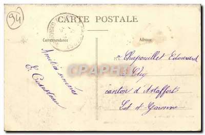 Villeneuve-Saint-Georges — As Margens do Yerres — M. Burat, editor, 40, Rue de Paris — Verso