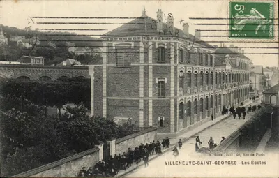 Villeneuve-Saint-Georges — As Escolas — M. Bural, edit., 40, Rue de Paris