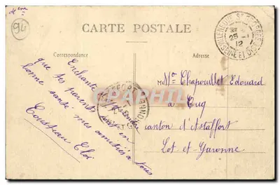 Villeneuve-Saint-Georges — Cheia do rio Sena — Entrada do Restaurante Raquin — Foto tirada em 9 de fevereiro de 1910 — Verso