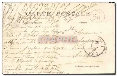 Charenton — Il Ponte, l'Isola e la fila dei pescatori — E. M. — Verso