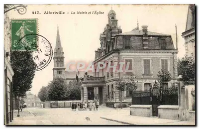 Alfortville — La Mairie et l'Église — Félix phot.-édit. Alfortville