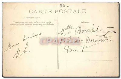 Gentilly — Avenida de Paris — Editor E.P.D. n°38 — Verso
