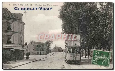 Bry-sur-Marne — Estação dos Tramways Chocolat-Vinay — Editor Chocolat-Vinay, n°5