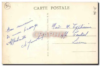 Alfortville — A Igreja — Editor E.M. n°2444 — Verso