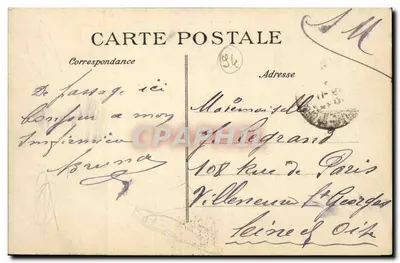 Villeneuve-Saint-Georges — Moinho de Senlis — Verso