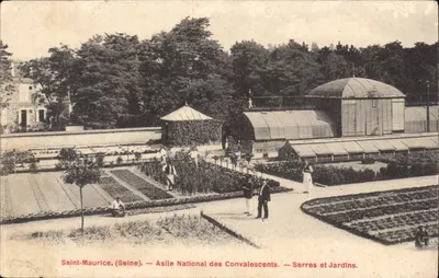 Saint-Maurice (Seine) — Asilo Nacional dos Convalescentes — Estufas e Jardins