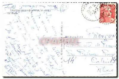 चाटोन्यू-लेस-बैंस — ला सियोनी — अज्ञात प्रकाशक, अनुक्रम संख्या अदृश्य — पीछे