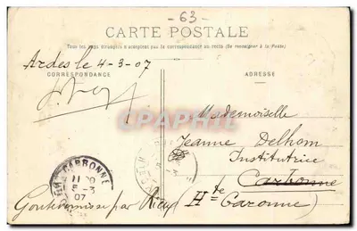Castillo de Léotoing — Auvergne — Picard Fils, Bazars-s/Couze — Cliché Lapeyre — Reverso