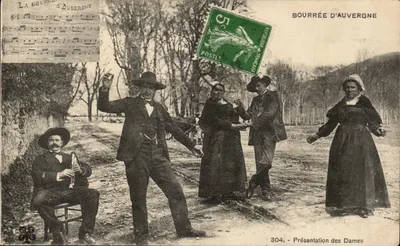 Presentatie van de Dames — Volksdans in Bourrée d'Aubergne — Editie 304