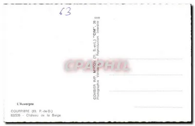 Zamek La Barge — Courpière (63) — CIM — Rewers