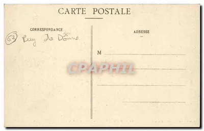 Castelo de DURTOL - Grande Avenida do Parque — Libr. G. Delaunay, Clermont-Ferrand — Verso