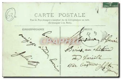 Randan — O Castelo — LL. — Editor LL, n° 134 — Verso