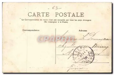 Puy-de-Dôme — Châtelguyon — Avenue Baraduc — L'Auvergne — Rewers