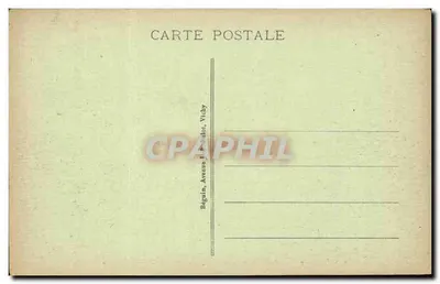 La Carretera Automovilística del PUY DE DOME en la Parada del Col de Ceyssat — La Auvergne Pittoresca — Editor Ideal, n°4 — Reverso