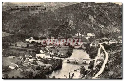 Vale da Sioule — Panorama dos Dois Pontes de MENAT — n°918