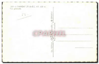Manzat (P.-de-D.) — Vista geral — Edições Grenable — Verso