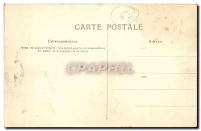 Riom — Plac Hali i Katedra Świętego Amabla — widok panoramiczny — wydawca M.J. (n° 63) — Rewers