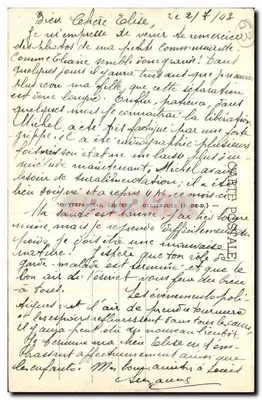 Riom - Korty i schody renesansowe obok Wieży zegarowej — G. D'O. 789 — Rewers