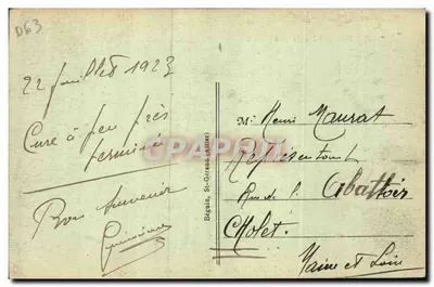 Le Mont-Dore — Ogólny widok i Kapucyn — Ideal, nr 1302 — Rewers