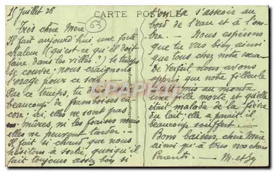 L'Auvergne — Scena di vita locale — G. D'O. n° 1011 — Verso
