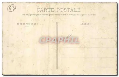 Royat em seu ninho — Auvergne — editor Delarney, n°37 — Verso