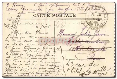 Clermont-Ferrand — Rue des Gras i Katedra — Rewers