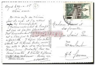 Hotel Central — Sainte-Adresse — Editor: Première Bourgogne S.A.O. — Verso