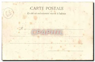 Clermont-Ferrand — Vista Generale — Lib. Bougé-Réal, 21 rue de l’Ecu — Verso