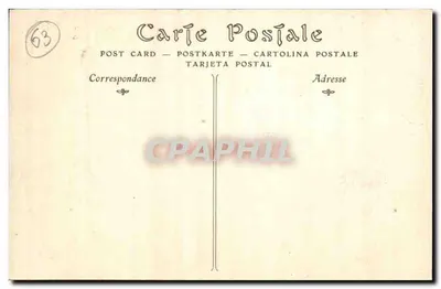 Clermont-Ferrand — Katedra, Wieża Bayette — nr 68 — Rewers