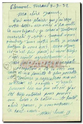 Clermont-Ferrand — Rue Montlosier y Glacis de la Poteine — G. D'O. n°120 — Reverso