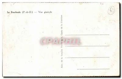 La Bourboule (P.-de-D.) — Ogólny widok — Wyd. Cantine Permanente — Rewers