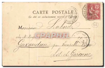 La Bourboule — Estabelecimento Choussy — B.E., Paris — Verso