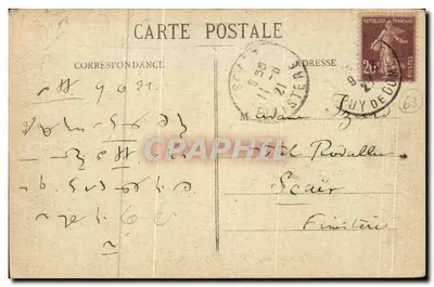 LA BOURBOULE - Przełęcz Przez Zadanie — Ilustrowana Auvergne, nr 1199 — Rewers