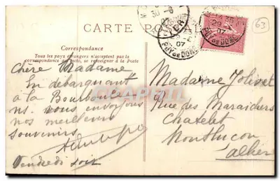 La Bourboule — Kasyno Termalne — V.D.C. — Rewers
