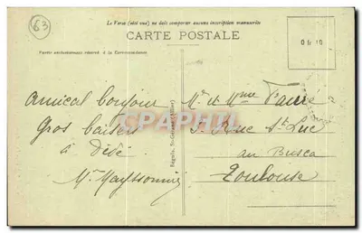Saint-Nectaire — Widok z kościoła i doliny — Ideal, nr 3434 — Rewers
