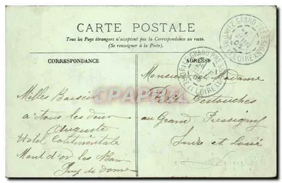 Omgeving van Mont-Dore — De Weg en het Puy de Sancy — LL. — Achterkant