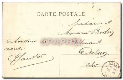 Grotty Jonas — Widok malowniczy z wnętrza na dolinę Couze — Wydawca L'Auvergne Pittoresque, nr 932 — Rewers