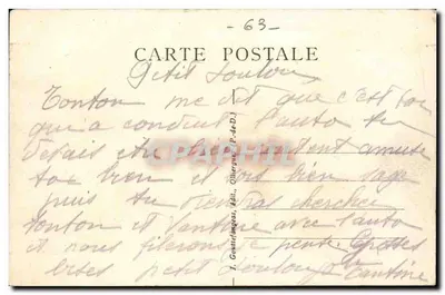 Rodovia do Puy-de-Dôme - A Parada no Pedágio — a.d'o. - 1132 — Verso