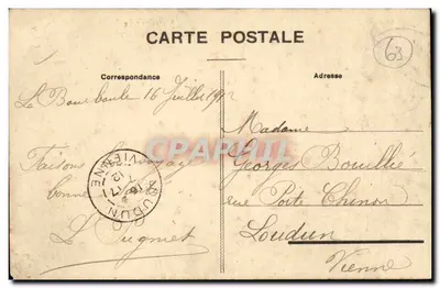 La Bourboule — Ogólny widok z Fenestre — Puy-de-Dôme, 645 — Wydawca: L'Auvergne — Rewers