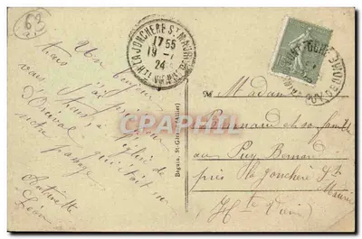 Le Mont Dore CPA Le sommet du pic de Sancy (ane donkey mule) — Verso