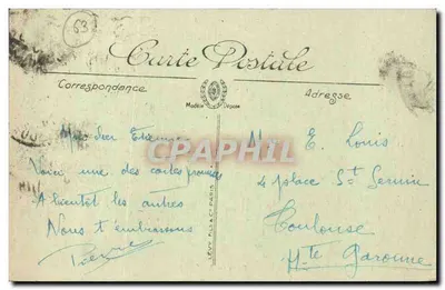 La Bourboule — Cume da Roche des Fées — LL. — Editor LL. — Verso