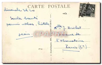 Stara zabytkowa świątynia — Royat — G. D'O. n° 432 — Rewers