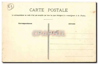 Royat — Um canto do Parque Bargoin — P. Juliot, Clermont-Ferrand - G. Delaunay, Suc. — Verso