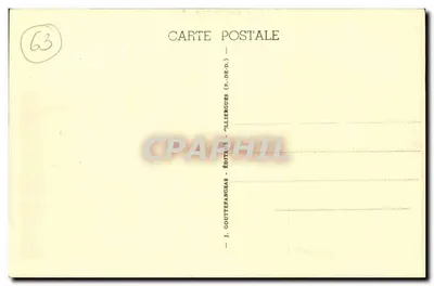 A Auvergne — Puy-de-Dôme — Parada na barreira de pedágio — G. D'O. 1132 — Verso