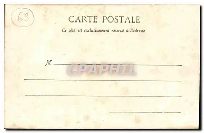 Châtel-Guyon - Os Hotéis — Lib. Bougé-Béal, 24, rue de l'Écu, Clermont-Ferrand — Verso