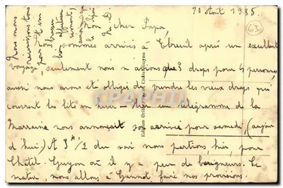 Châtel-Guyon — Las pod drogą Crêtes — Wydawnictwo Orillard Châtel-Guyon, nr 95 — Rewers